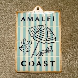 Target Amalfi Coast Wall Plaque - Blue and White